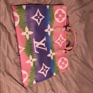 Pink&white tote